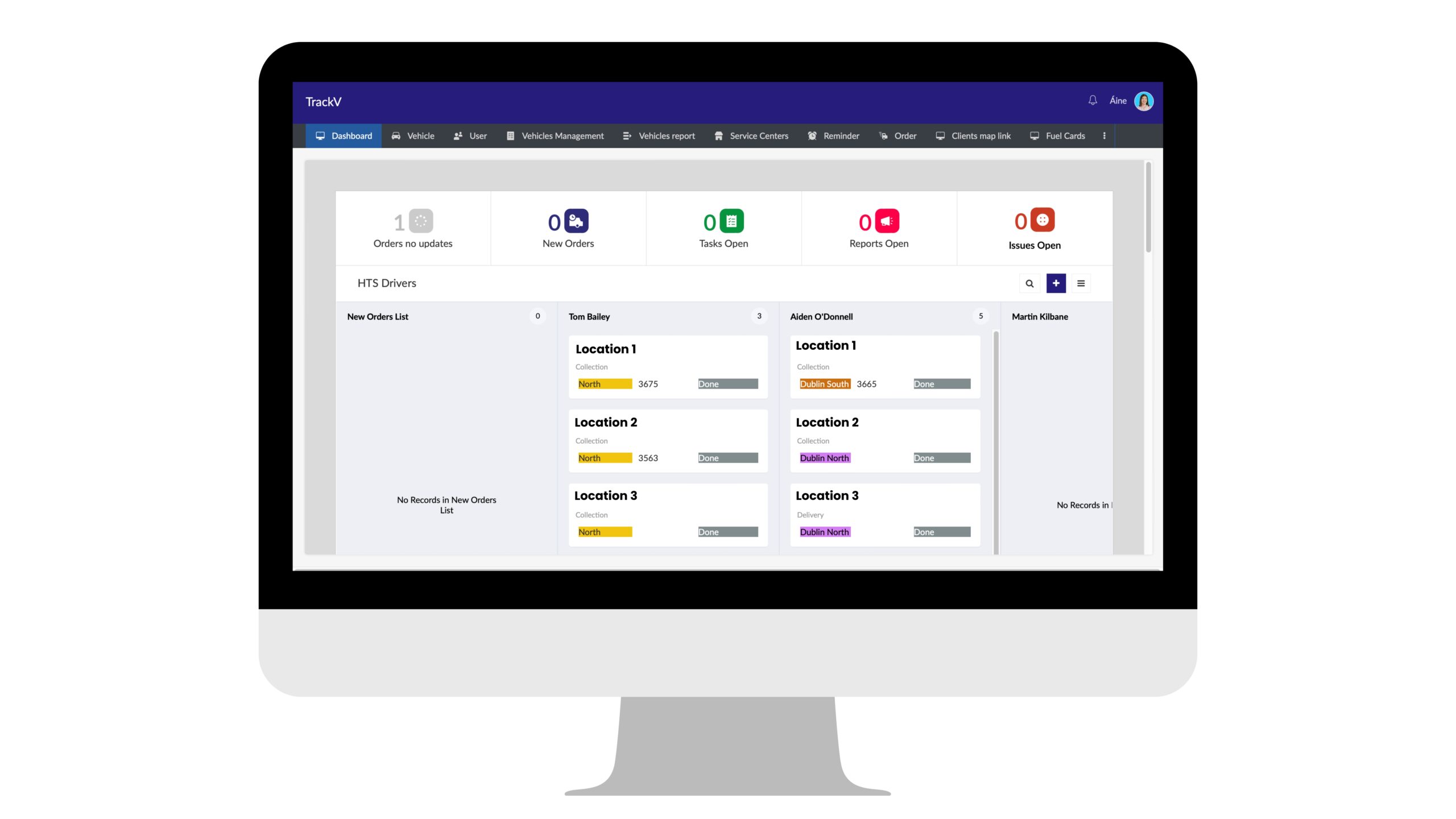 TrackV Dashboard